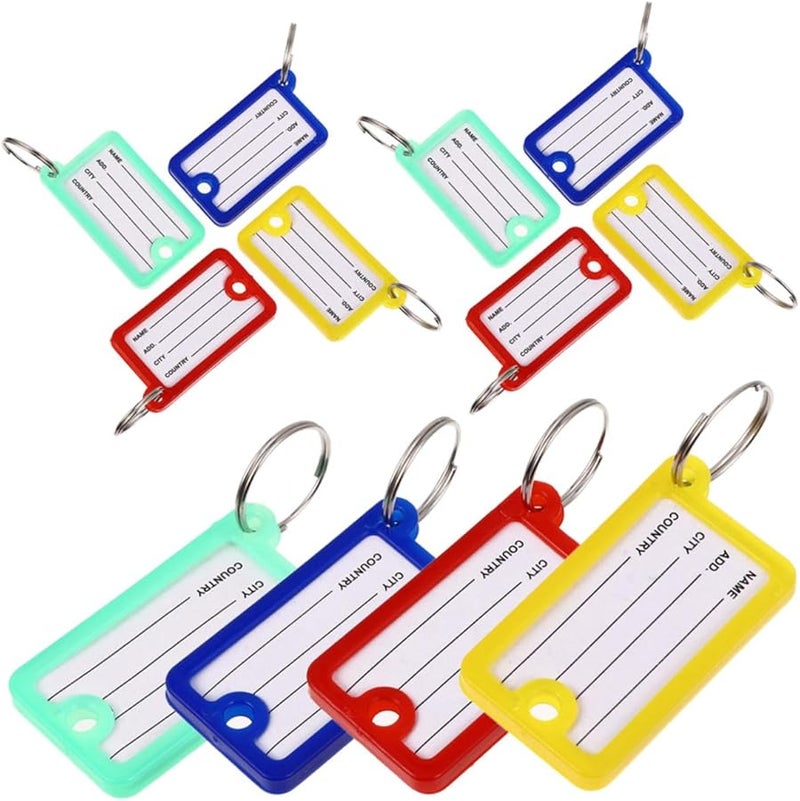40Pcs Colorful Luggage Key Tags Portable Labeling System Compact ID Tags for Travel Accessories - Image 1
